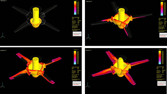 Filling process of vertical centrifugal casting